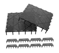 SEWOART 10pcs Aquarium Filter Tray Isolation Bottom Board High-efficiency Filtration Versatile Compatibility Plastic 5.89x5.89x1.06in for Freshwater and Saltwater Fish Tank