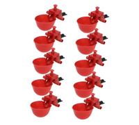 SEWOART 10pcs Automatic Chicken Waterer Cup Pigeon Water Dispenser and Drinkers for Poultry for Chicks and Birds Compact Design