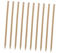 SEWOART 10pcs Bamboo Fan Grip Handles Lightweight Durable DIY Craft Sticks for Handmade Paper Fans Rustic Wedding Church Celebration Art Projects