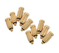 SEWOART 10pcs Brass Atomizing Misting Nozzle Heads High-Pressure Spray Nozzles for Garden Irrigation Agriculture Lawn Watering Metal Replacement