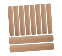 SEWOART 10pcs Cardboard Tubes for Crafts Sturdy Brown Containers for DIY Projects Art Exhibitions and Office Organization Durable Kraft Paper Design