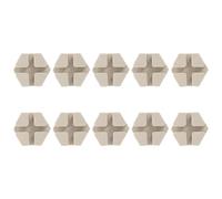 SEWOART 10pcs Ceramic Coral Frag Rack Base for Aquarium Coral Broken Branch Seat Frag Propagation Tiles Reef Tank Accessories