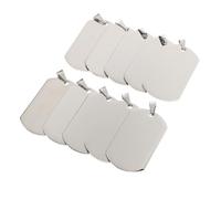 SEWOART 10Pcs Keychain Pendant Titanium Steel Pendant for Men Silver Creative Practical Keyholder Decor Clip to Backpack Handbag DIY