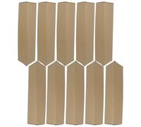 SEWOART 10pcs Kraft Paper Triangle Mailing Boxes for Shipping and Transport, Easy Assembly and Environmentally Sustainable Poster Carrying Tubes Suitable for Moving and Artwork Storage