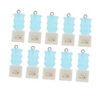 SEWOART 10pcs Mini Resin Water Dispenser Charms Dollhouse Pendants for DIY Jewelry Making Cute Milk Drink Accessories for Keychains Earrings
