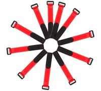 SEWOART 10pcs Poultry Anti-crowing Collars Red Upgrade Rooster Neckbands Noise Reduction Practical Chicken Accessories for Quiet Farm Environment