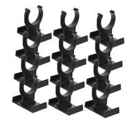SEWOART 12pcs Adjustable Cabinet Leveler Feet Black PP Plastic Furniture Accessory Clips for Skirting Board Trim Thickened Design Easy Installation for Chairs Tables Cupboards