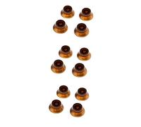 SEWOART 12pcs Amber Acrylic Amplifier Knobs for Electric Guitar and Bass Volume Control Replacement Control Knobs for Circuit Board Pointed Display