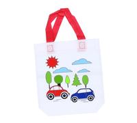SEWOART 12pcs DIY Graffiti Tote Bags for Non-woven Reusable Drawing Handbags Mixed Style Coloring Storage Bags Craft Activity Random Color
