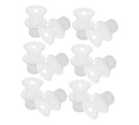 SEWOART 12PCS Rubber Stopper Plugs for Hot Water Bottles Thread Caps Heat Resistant Sealing Plugs for Warm Water Bags and Wear-Resistant White Replacement Accessories