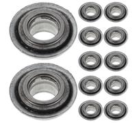 SEWOART 12pcs Small Wheelchair Front Wheel Bearings Replacement Kit Scooter Fork Caster Assembly for Transport Chair and Walker Noise-reducing Bearings for Stable All-Terrain Mobility