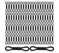SEWOART 130pcs Elastic Black Poultry Leg Bands for Chicks and Ducklings, Adjustable Rubber Band Hobble Braces to Correct Splayed Legs and Promote Healthy Growth, for Poultry Breeders