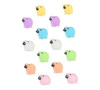 SEWOART 14pcs Luminous Resin Sheep Figurines for Micro Landscape DIY Crafts Glow Dark Miniature Animal Decorations for Terrariums Fairy Gardens Succulent Pots Indoor Outdoor Charm