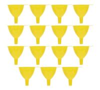 SEWOART 15pcs Yellow Plastic Laboratory Funnel for Essential Oil Transfer Chemical Experiments Lightweight Design