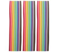 SEWOART 1620pcs Rainbow Origami Lucky Charm Strips, 9.5x0.4 Inch Double Sided Star Paper Strips for Folding Three Dimensional Stars, Stable Decorative Paper for Crafting and Random Color