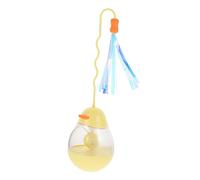 SEWOART 1pc Cat Cat Tumbler Cat Playing Stick Puzzle Pet Teaser Cat Tumbler Puzzle Teaser Cat Playthings Pet Interactive Kitten Playing Abs Yellow
