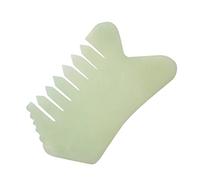 SEWOART 1pc Jade Scalp Massager Comb Ergonomic Gua Massage Tool for Stress Relief Lightweight and Portable Hair Care Natural Jade Material for Healthy Scalp and Hair Growth