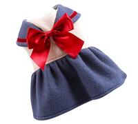 SEWOART 1pc Pet Dress for Dogs Soft and Comfortable Adorable Costume Bowknot Design for Daily Wear and Special Occasions Approx