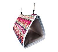 SEWOART 1Pc Triangle Parrot Hammock Bird Nest Comfortable Sleeping Bed for Birds for Canaries and Parrots Versatile Hanging Design for Home Random Color