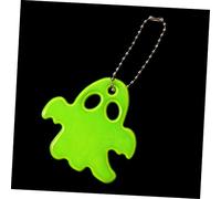 SEWOART 1set Halloween Ghost Reflective Pendants Night Riding Safety Reflectors Durable Ornaments for Outdoor Cycling Fun Glow The Dark Charms for Friends 10pcs