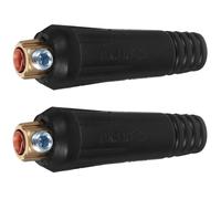 SEWOART 1set Quick Connector Welding Cable Fitting for Electric Arc Welding Machines Panel Connector with Sleeves Effortless User-friendly Cable Connection Kit Compatible with Models