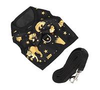 SEWOART 1set Vest Leash for Small Pets Lightweight Bat Pattern Bunny Vest and Adorable Design for Indoor and Outdoor Activities for Walking and Hiking