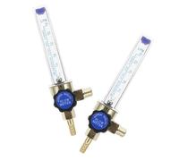 SEWOART 2 Pcs Carbon Dioxide and Argon Flowmeter Regulator Gauge Portable Gas with Scale Accurate Measurement for Industrial and Welding Use