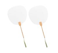 SEWOART 2 Pcs DIY Decorative Graffiti Fans for Unfinished Handmade Fans for Painting Craft Accessories for Home School Stage Performance and Birthday Fun Random Color