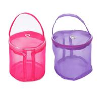 SEWOART 2 Pcs Portable Mesh Yarn Storage Bag for Chunky Chenille Yarn Balls Knitting Tool Organizer Pouch for Craft Projects Ideal for Knitting Machines Yarn Winders