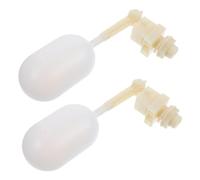 SEWOART 2 Pcs Water Float Valve with Adjustable Arm for Automatic Water Level Control of Livestock Tanks Compatible with Pig Cattle Sheep Drinking Bowls Prevents Overflow and Ensures