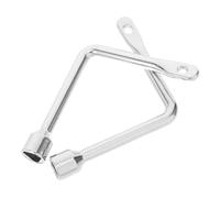 SEWOART 2 Pcs Zinc Alloy Triangle Utility Key Wrench for Electrical Cabinets Elevators Water Valves Industrial Maintenance Tools with Internal Screw