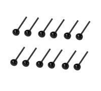 SEWOART 200 Pairs Black DIY Doll Eyes for Plush Amigurumi Crafts Needle Felting Projects Safety Eyes for Handmade Animals and Scrapbooking