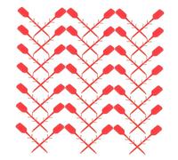 SEWOART 2000pcs Fire Extinguisher Pull Pins Red Tamper Evident Seals Thick Heat Resistant Plastic Safety Zip Ties for Fire Equipment Security and Public Space Use