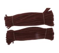 SEWOART 200pcs Deep Brown Chenille Stems Craft Pipe Cleaners for DIY Plaything Material Compact Twisting Sticks for Christmas Crafts and Creative Handcraft Projects