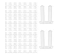 SEWOART 200pcs Rimless Glasses Repairing Double Plug with Buckle and Sleeve Design, Plastic Material, Simple Installation and Robust Performance for Professional Glasses Stores