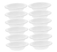 SEWOART 20pcs Disposable Paper Cat Food Bowls Multi-function Indoor Kitten Feeding Bowls Practical Safety Pet for Travel and Home Use