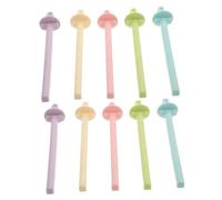 SEWOART 20pcs Macaron Color Plastic Bird Cage Perches with Clips Anti-slip Chew-resistant Parrot Stand Sticks for Cockatiels Parakeets Budgies Small Cage Accessory