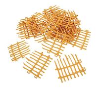 SEWOART 20pcs Mini Decorative Fences for Dollhouses and Gardens Plastic Picket Fencing for DIY Miniature Scenes for Sand Tables and Fairy Gardens