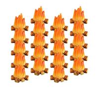SEWOART 20pcs Miniature Campfire Model Toy Campfire Micro Fake Fire Landscape Decoration for Dollhouse Garden Party Craft Supplies