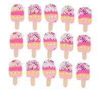 SEWOART 20pcs Polymer Clay Mini Ice Cream Cabochons Kawaii Food Charms for DIY Craft Embellishments Lightweight Flatback Beads for Scrapbooking Jewelry Hairpins Phone Case Decoration