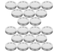 SEWOART 20sets Metal Split-type Canning Jar Lid Set with Universal Fit and Easy Cleaning Airtight Iron Jar Lid for DIY Home Preserving and Food Storage for Jams and Food Preservation