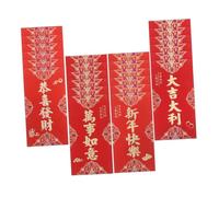 SEWOART 24pcs Thickened Chinese Red Envelopes with Traditional Lunar Year Blessing Words Money Holder Packets for Wedding Spring Festival and Year Celebration