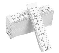 SEWOART 25-Pack 1M Disposable Paper Tape Measure Dual Metric and Imperial Scale Ruler Soft Flexible Measuring Tape for Body Sewing and Diy Projects