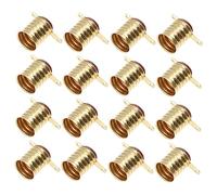 SEWOART 25Pcs E10 Mini Bulbs Light Base Socket Screw Lamp Holder Accessories for Electrical Experiments Copper Material Ideal for School Science and Home Circuit Testing