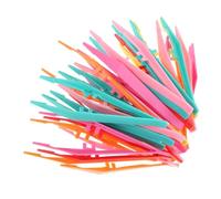 SEWOART 25Pcs Plastic Tweezers for Crafts and Scientific Experiments Lightweight Forceps for Classroom Home and Outdoor Observation Portable Beading and Tools