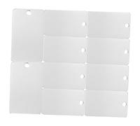SEWOART 25pcs Stainless Steel Blank Tags for DIY Craft Rectangle Pendants with Reflective Mirror Finish for Keychains Bracelets Necklaces and Jewelry Making