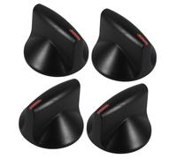 SEWOART 2pairs Black Gas Stove Knobs Switch Control Replacements for Cooker Oven Gas Range Burner Temperature Control Button