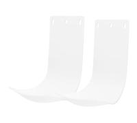 SEWOART 2pcs Abs Plastic Drip Tray for Soap and Alcohol Spray Dispenser Universal Foam Soap Catch Tray with Random Hole Count White Bathroom Accessory for Wall Mounted Hand Sanitiser