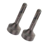 SEWOART 2pcs Alloy Rotary Drill Attachment for Ground Rod Driver Efficient Hammer Drill Bit Replacement for Pile Driving Ventilation Tube Drilling Easy Tool Change High Penetration Power