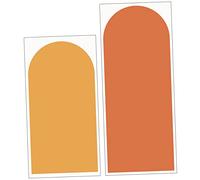 SEWOART 2pcs Arch Wall Decal Geometric Art Decals Retro Wall Decor Stickers for Home Living Room Bedroom Set